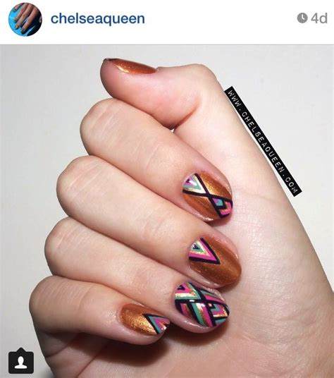 Pin By Gabbi Grayman On Nails And Fails With Images Geometric Nail