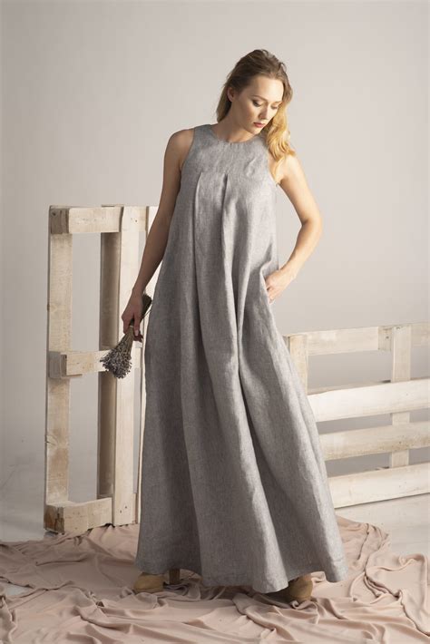 Linen Maxi Dress Allseams