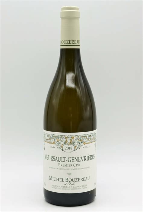 Michel Bouzereau Meursault 1er cru Les Genevrières 2018 VINS MILLESIMES