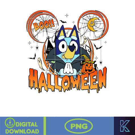 Bluey Halloween PNG, Bluey Matching Family Halloween Insatnt - Inspire ...