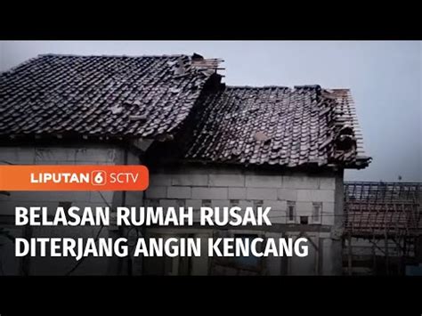 Diterjang Angin Kencang Dan Hujan Deras Belasan Rumah Di Kab Madiun