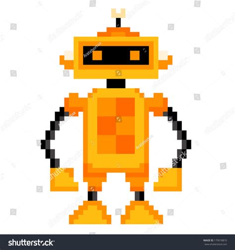 Robot Pixel Art Pixelartapp Pixel Art Pixel Art Games Pix Art Images