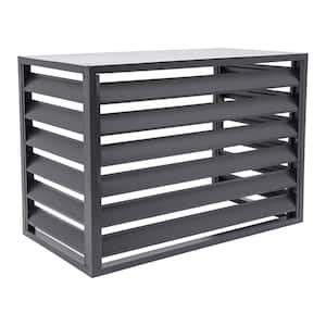 Yiyibyus In X In X In Dark Grey Aluminum Alloy Garden Fence