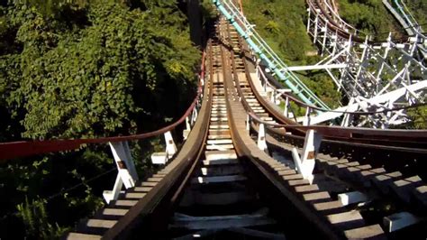 Thunderbolt Roller Coaster Pov Kennywood Amusement Park Front Seat On