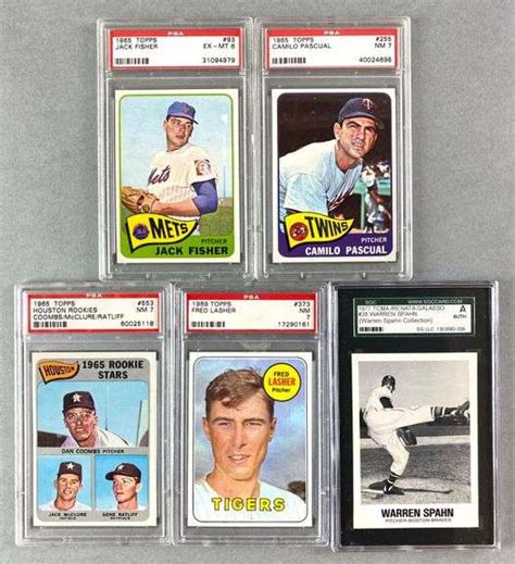 4 1965 69 Topps Baseball PSA Graded Rookies And Stars 1977 SGC