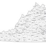 County Map Virginia State | Virginia Map