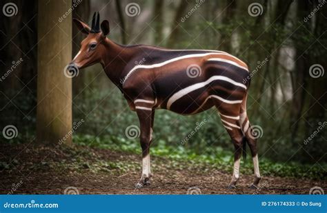 A Beautiful Photograph Of The Okapi Stock Illustration Illustration