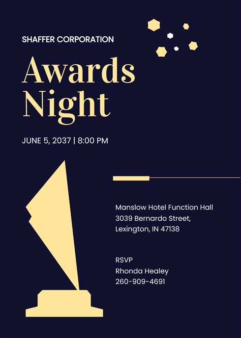 Free Award Invitation Templates And Examples Edit Online And Download