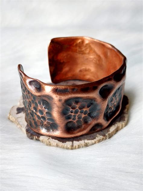 Copper Pipe Cuff Handmade Bracelet Galeforce Design Jewelry