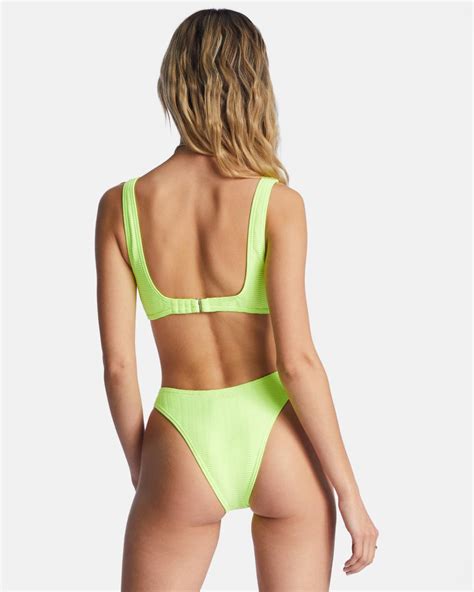 Mujer Wave Trip Ava Top De Bikini Deportivo Para Mujer Bright Sol