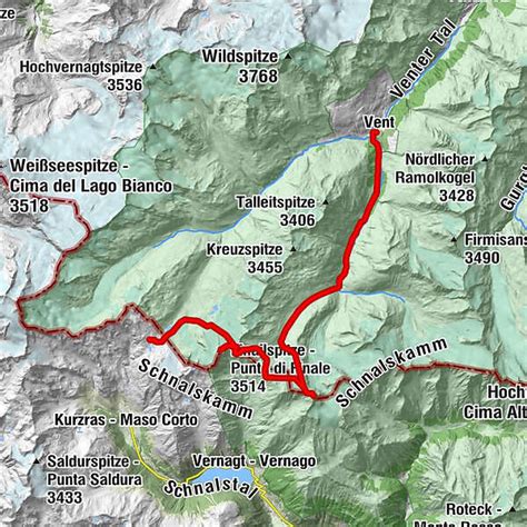 Venter Skirunde in den Ötztaler Alpen Etappe 1 2 Vent Martin