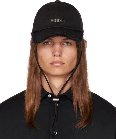 Jacquemus Black Le Chouchou La Casquette Artichaut Cap In Black