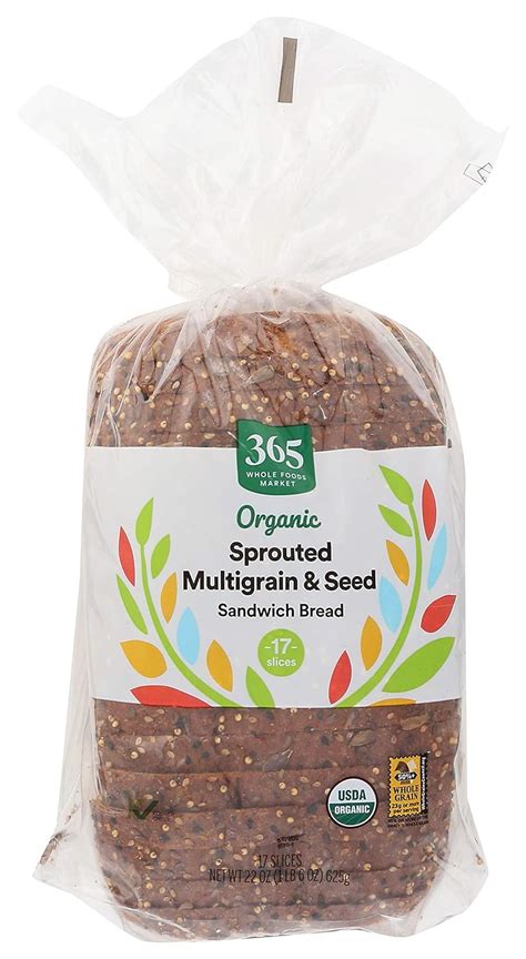 365 By Whole Foods Market Organic Sandwich Bread Sprouted Multrigrain