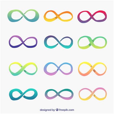 Free Vector Infinity Symbol Collection With Colors