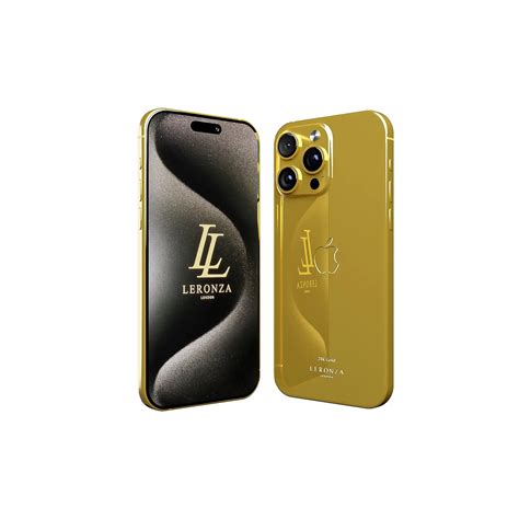 24K Full Gold iPhone 15 Pro max Elite | Leronza.com