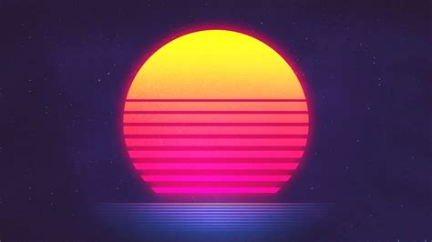 Sunset Retrowave Synthwave Hd Retro Waves Synthwave Sun Illustration