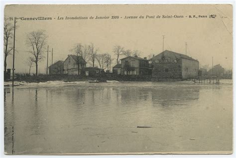 Gennevilliers Les Inondations De Janvier Avenue Du Pont De