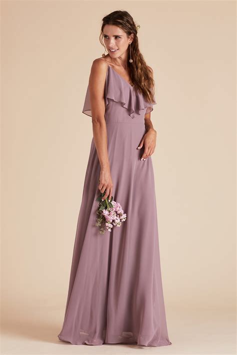 Jane Convertible Chiffon Bridesmaid Dress In Dark Mauve Birdy Grey