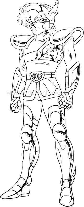 Drawing The Saint Seiya Coloring Page Coloring Nation