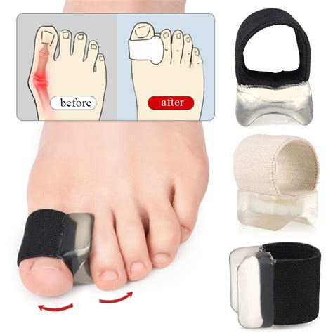 Silicone Gel Bunion Toe Corrector Orthotics Straightener Separator Pain