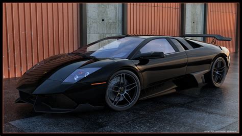 Black Lamborghini Murcielago Wallpaper