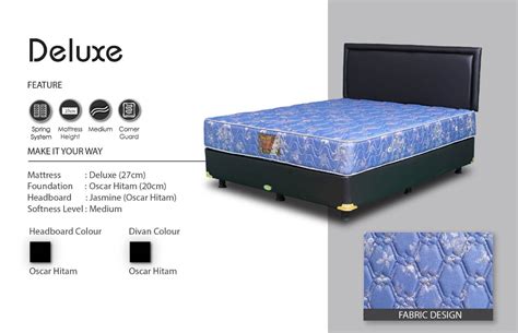 Central Deluxe Standard Uk All Sizes Spring Bed Hanya Kasur Matras Saja