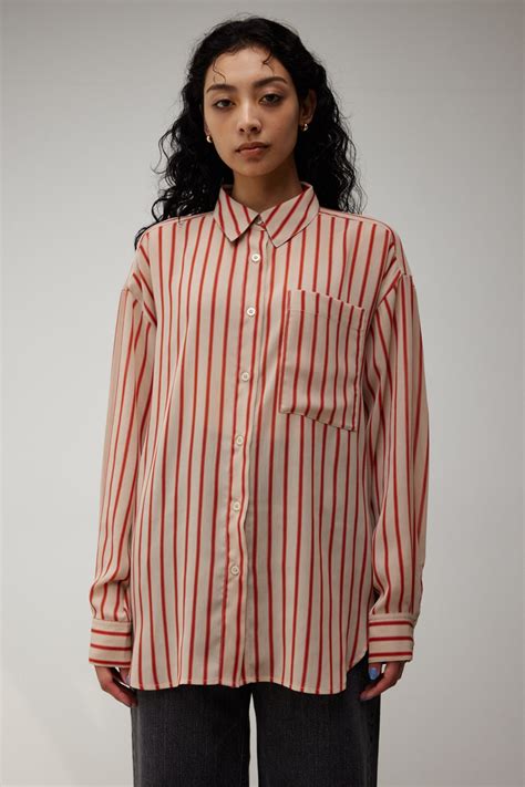 Azul By Moussy Sheer Stripe Shirt シャツ・ブラウス Sheltter Webstore