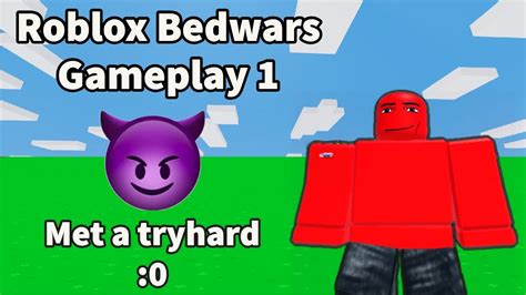 Roblox Bedwars Tryhard😈 Gameplay 1 Roblox Bedwars Robloxbedwars