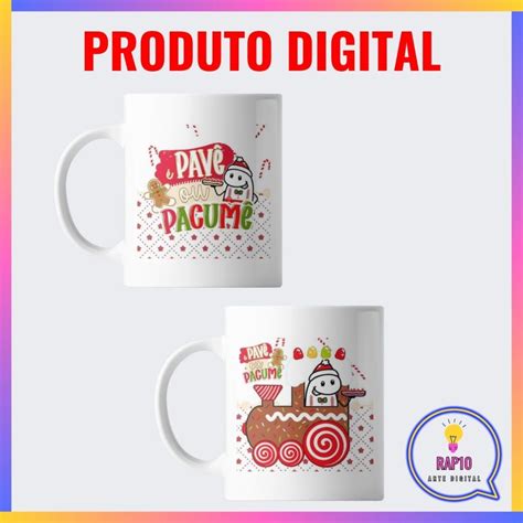 Arte Digital Caneca Natalina Flork Pavê ou Pacumê Elo7