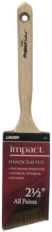 Linzer 2125N 2 5 Paint Brush 2 1 2 In W Polyester Bristle Angle Sash