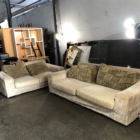 wide fabric sofa  seater sofa lebar  tempat duduk