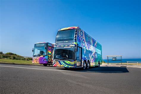 Vibrant Wrapped Buses Highlight Reconciliation Cause Australasian Bus