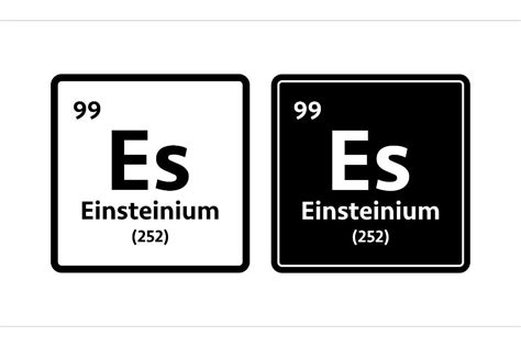 Einsteinium Symbol. Chemical Element Graphic by DG-Studio · Creative ...