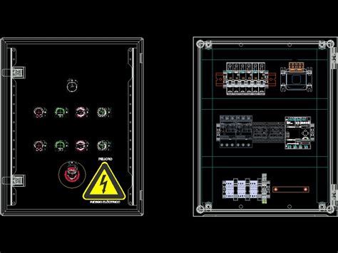 Dise O De Tablero El Ctrico En D En Autocad Cad Mb Bibliocad