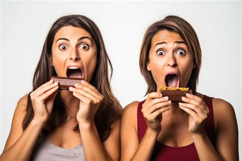 Premium Ai Image Two Women Enjoying A Chocolate Bar