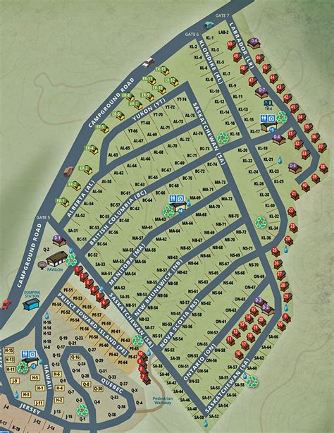 Knoebels Campground Map Of Sites