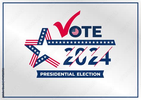 Vote 2024 symbols. USA Presidential Election 2024. Check mark icon ...