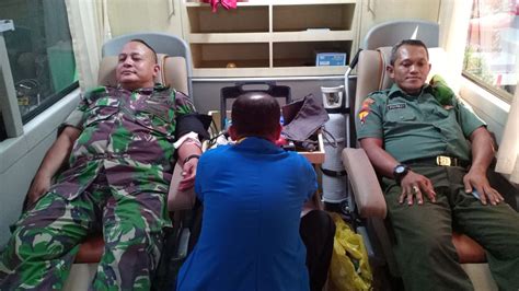 Peringati Hut Tni Ke Kodim Jt Gelar Baksos Donor Darah Koran