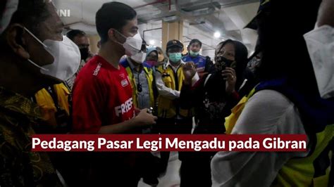 Respon Tak Terduga Gibran Saat Kena Merah Emak Emak Pedagang Pasar Legi