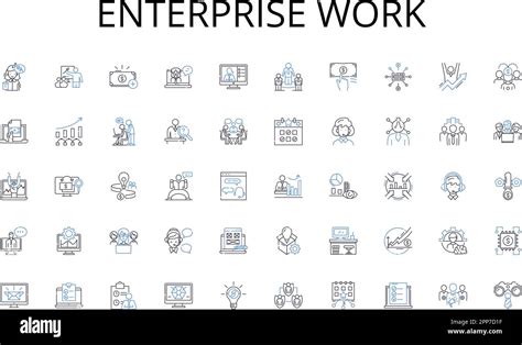 Enterprise Work Line Icons Collection Nerking Connections