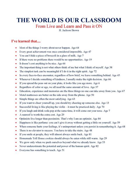 The World Is Our Classroom Quotes By Famous People Unschooling