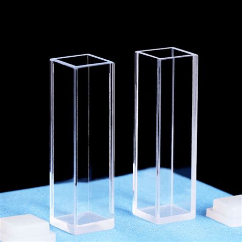 Vfofo Ml Fluorescence Cuvette With Ptfe Lid Fused Flat Base