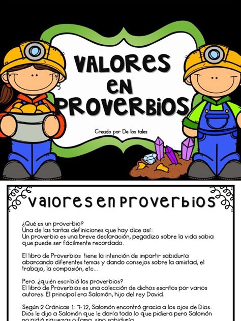 Quieres Conocer El Libro De Proverbios Bueno Este Peque O Pdf Podr