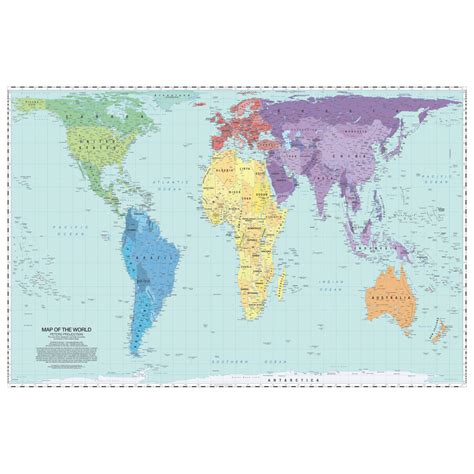 World Peters Projection Wall Map - The Map Shop