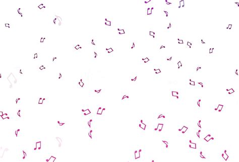 Light Pink vector texture with musical notes. 23162072 Vector Art at ...