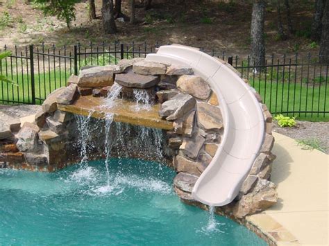 Inground pool slides: Safety information and design ideas