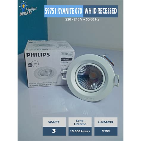 Jual Philips Lampu Spot LED 3 Watt 59751 KYANITE Shopee Indonesia