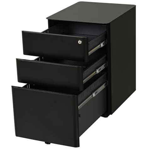 Vinsetto Fully Assembled Drawer Steel Metal Filing Cabinet Lockable