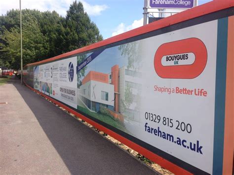 Hoarding Board Design Hampshire - Fareham College Hampshire