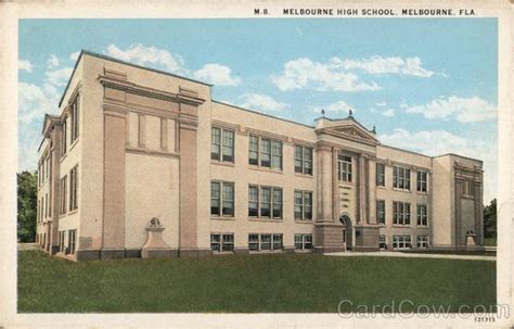 Melbourne High School Florida Postcard